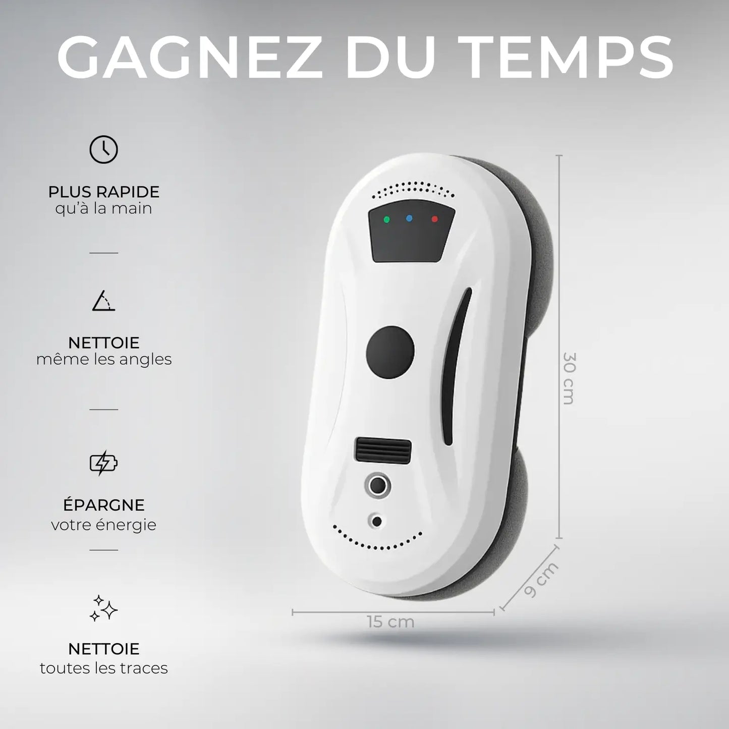Robot Lave Vitre Intelligent iGlass Cleaner ® PRO - iGlass Cleaner