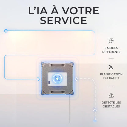 iGlass PRO Ecovacs - Robot Lave Vitre Professionnel - iGlass Cleaner