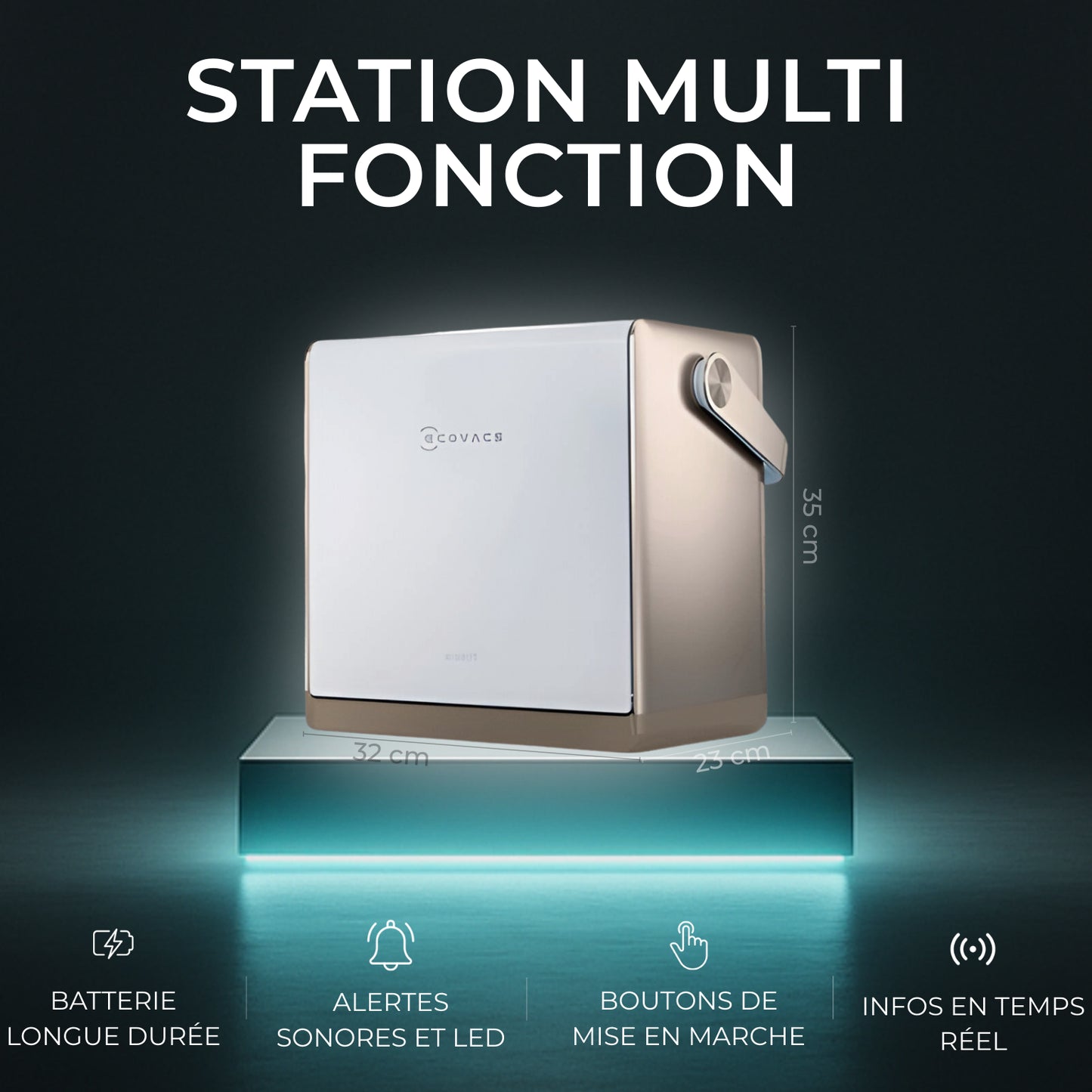 iGlass PRO Ecovacs - Robot Lave Vitre Professionnel - iGlass Cleaner